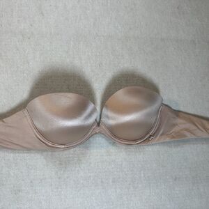 Victoria's Secret Multi-Way Strapless Push Up Bra 32D Nude Beige Convertible
